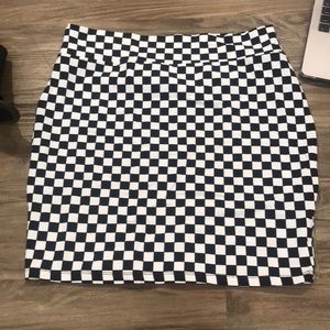 Soft Checked mini skirt